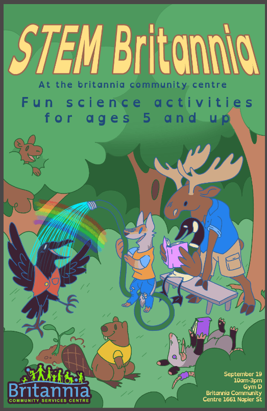 STEM Britannia event poster