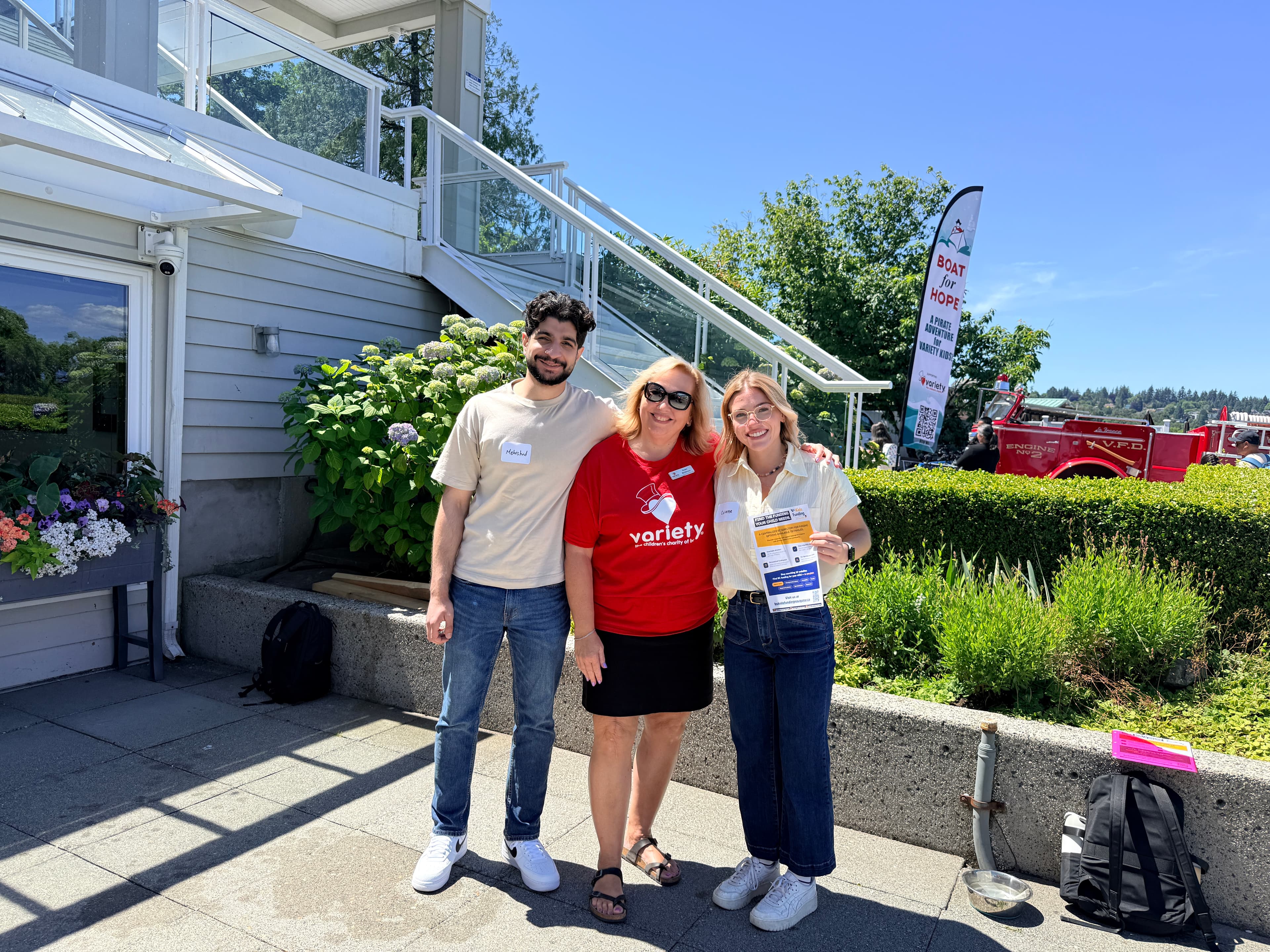 BC Kids Funding Navigator and Variety representatives at a partnership visit
